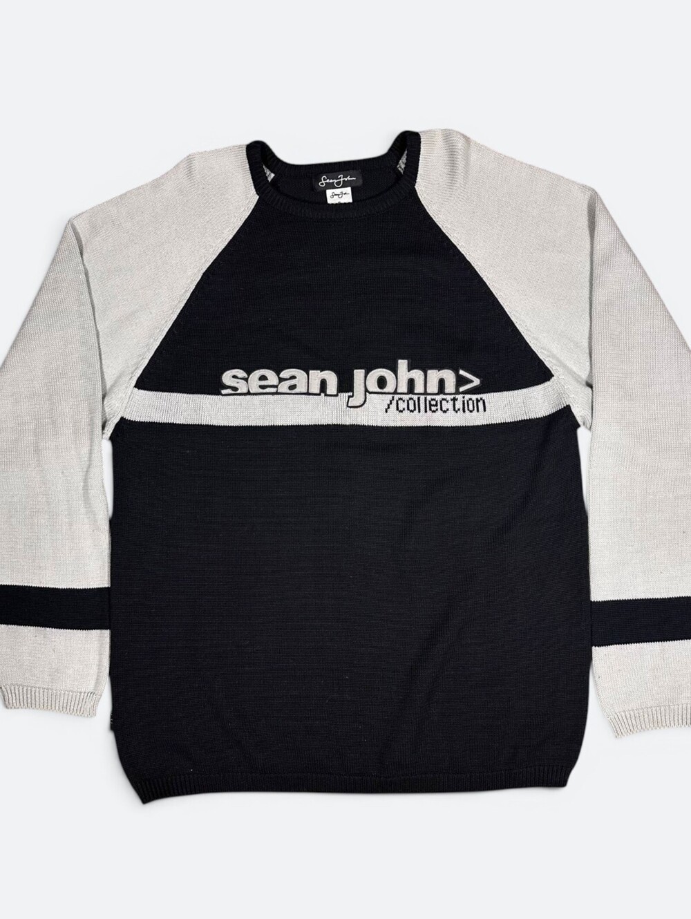 Vintage Sean John Knit Sweater Oversized Y2K Hip-Hop Sz XL